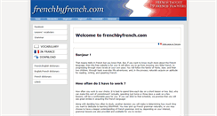 Desktop Screenshot of frenchbyfrench.com