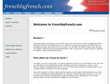 Tablet Screenshot of frenchbyfrench.com